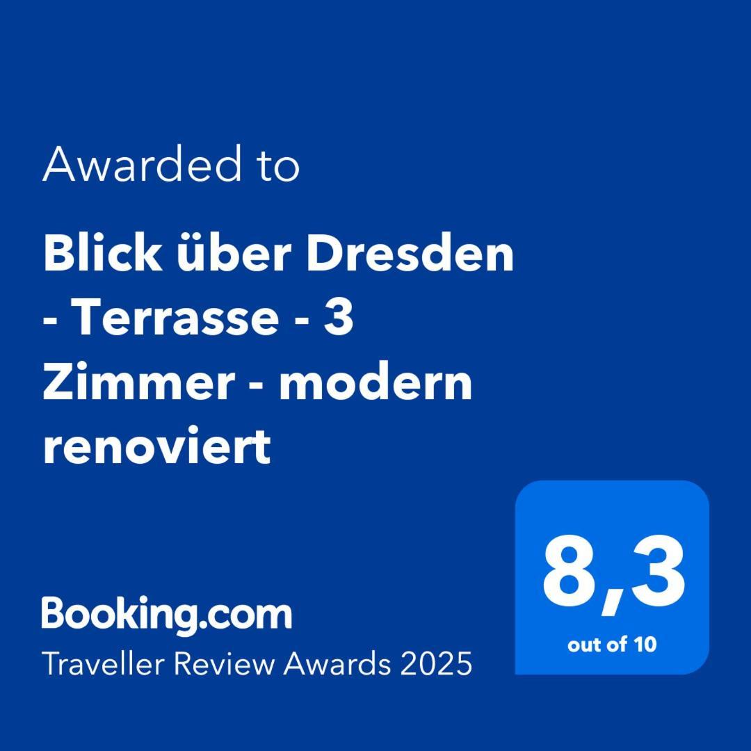 Blick Ueber Dresden - Terrasse - 3 Zimmer - Modern Renoviert Екстериор снимка